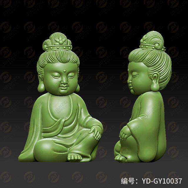 【寶寶佛】玉雕機平面浮雕圖紙YD-GY10037